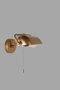 Opviq Lámpara de Pared de Metal Dorado 9084-2